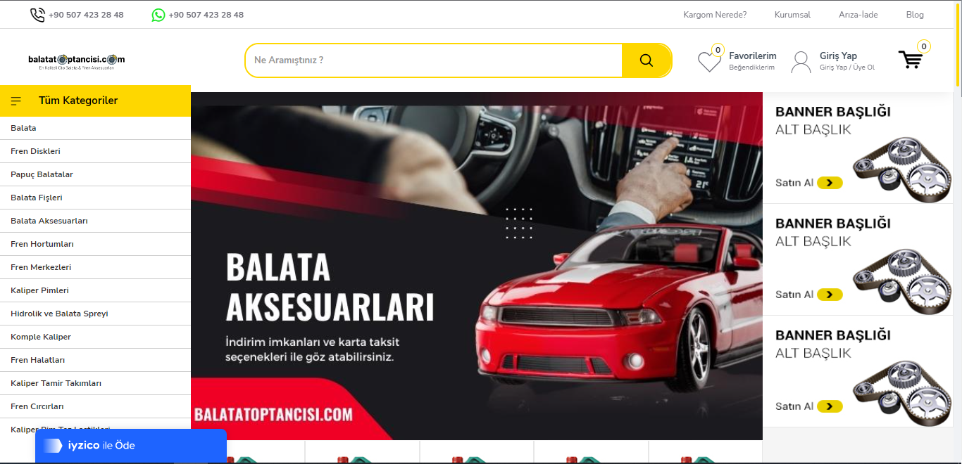 Balata Toptancısı Websitesi