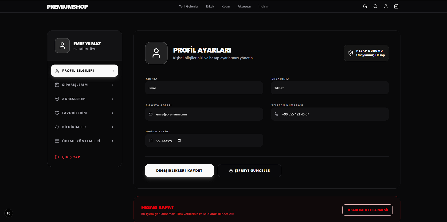 Kullanıcı Kolaylığı